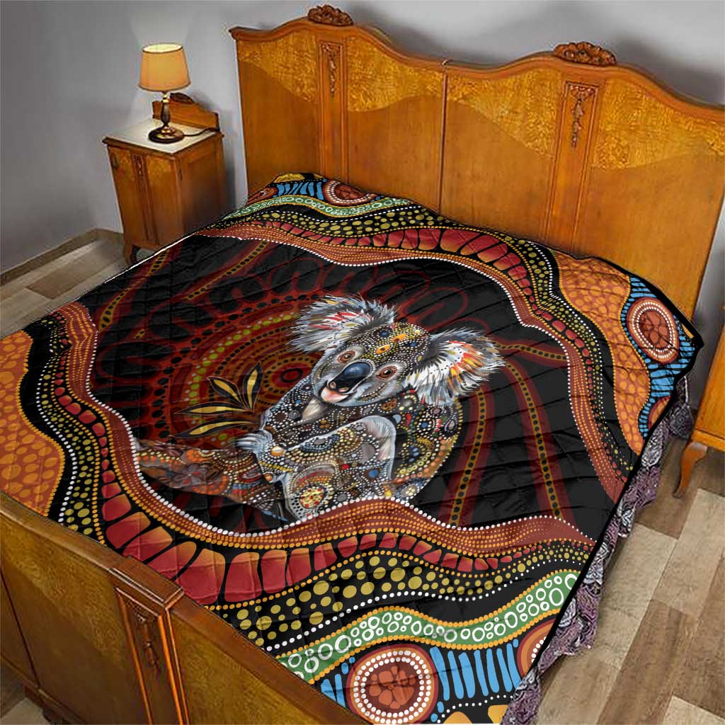 Indigenous Koala Australia Quilt Australian Aboriginal Art Proud