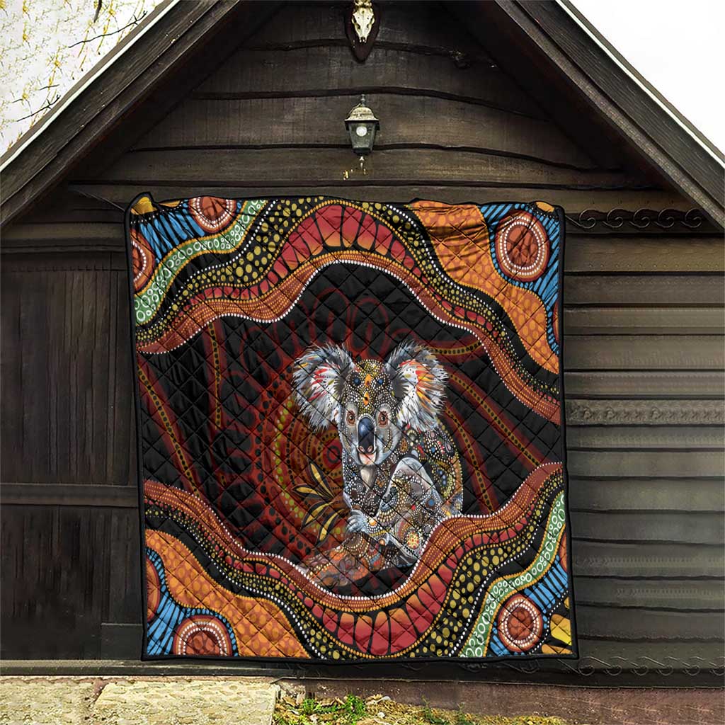 Indigenous Koala Australia Quilt Australian Aboriginal Art Proud
