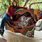 Indigenous Koala Australia Quilt Australian Aboriginal Art Proud