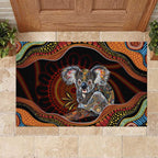 Indigenous Koala Australia Rubber Doormat Australian Aboriginal Art Proud