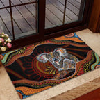Indigenous Koala Australia Rubber Doormat Australian Aboriginal Art Proud