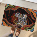 Indigenous Koala Australia Rubber Doormat Australian Aboriginal Art Proud