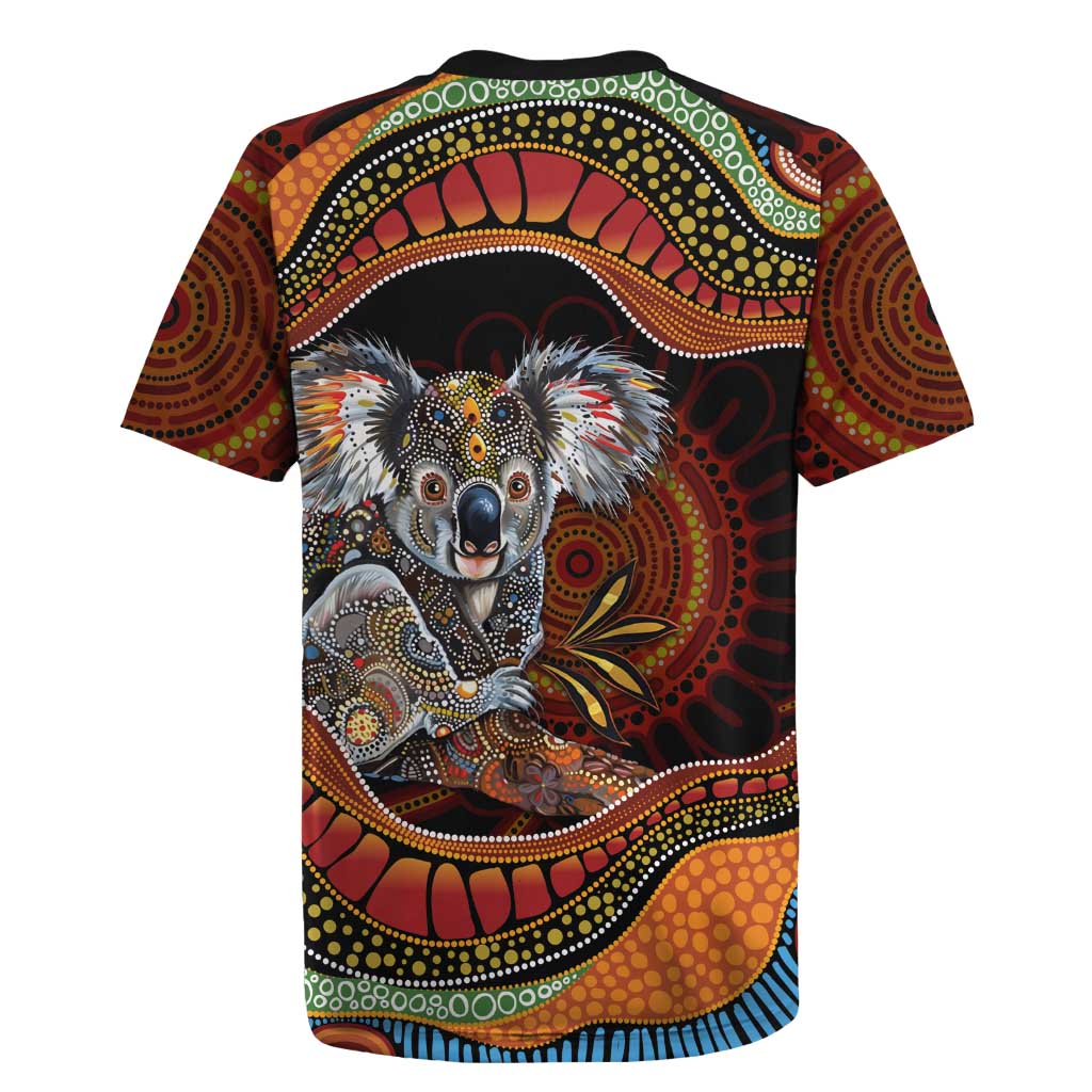 Indigenous Koala Australia Rugby Jersey Australian Aboriginal Art Proud