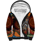 Indigenous Koala Australia Sherpa Hoodie Australian Aboriginal Art Proud