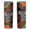Indigenous Koala Australia Skinny Tumbler Australian Aboriginal Art Proud