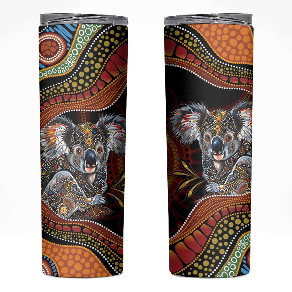 Indigenous Koala Australia Skinny Tumbler Australian Aboriginal Art Proud