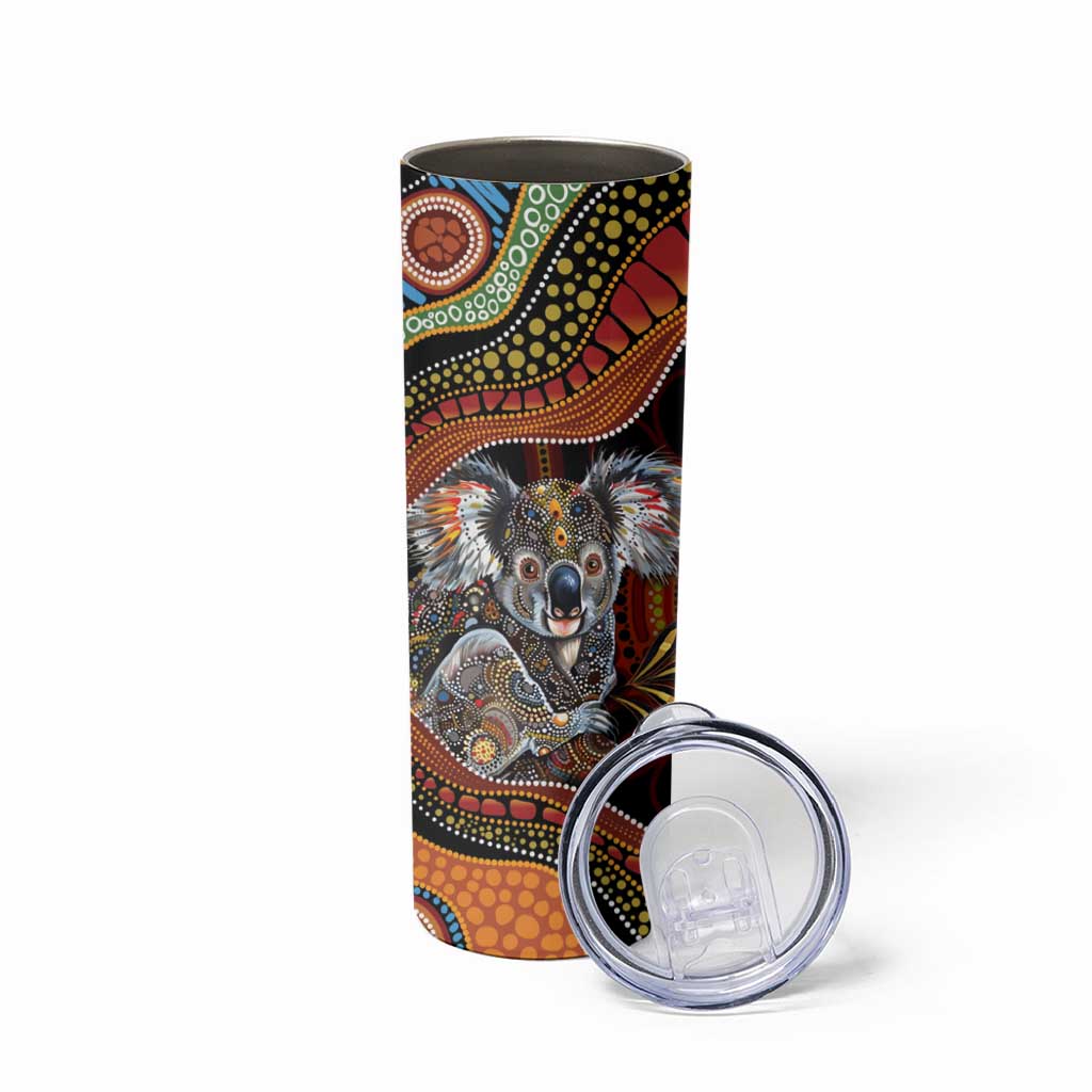 Indigenous Koala Australia Skinny Tumbler Australian Aboriginal Art Proud