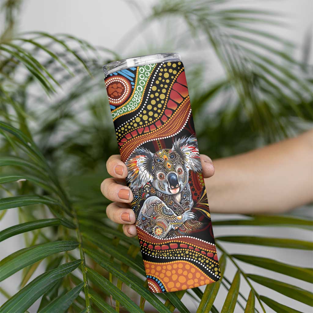 Indigenous Koala Australia Skinny Tumbler Australian Aboriginal Art Proud
