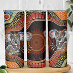 Indigenous Koala Australia Skinny Tumbler Australian Aboriginal Art Proud