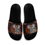 Indigenous Koala Australia Slide Sandals Australian Aboriginal Art Proud