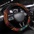 Indigenous Koala Australia Steering Wheel Cover Australian Aboriginal Art Proud