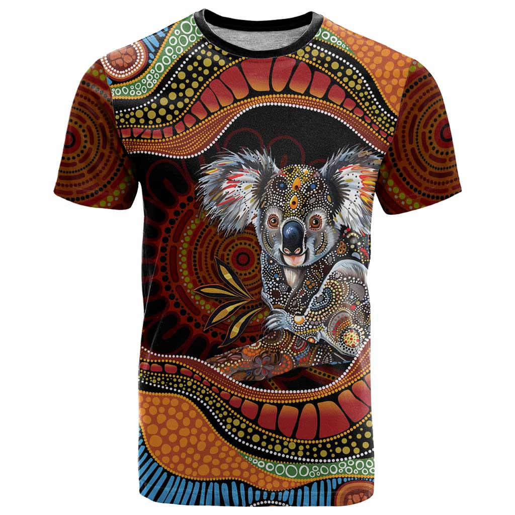 Indigenous Koala Australia T Shirt Australian Aboriginal Art Proud