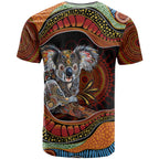 Indigenous Koala Australia T Shirt Australian Aboriginal Art Proud