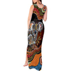 Indigenous Koala Australia Tank Maxi Dress Australian Aboriginal Art Proud