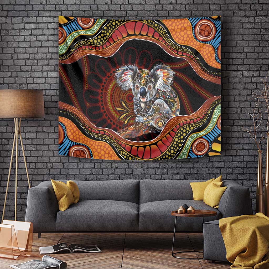 Indigenous Koala Australia Tapestry Australian Aboriginal Art Proud