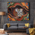 Indigenous Koala Australia Tapestry Australian Aboriginal Art Proud