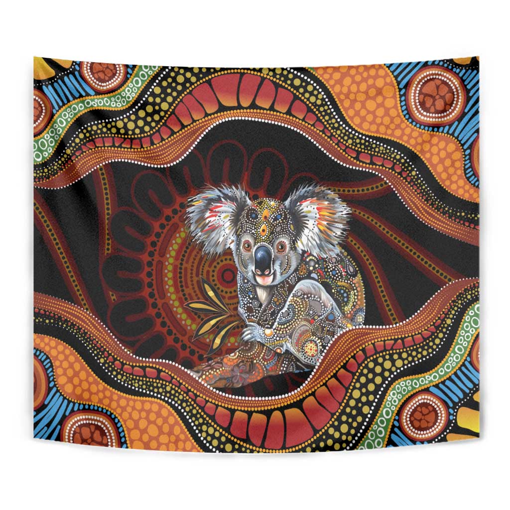 Indigenous Koala Australia Tapestry Australian Aboriginal Art Proud