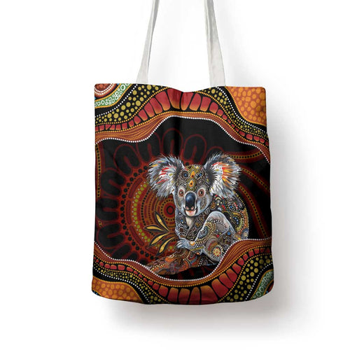 Indigenous Koala Australia Tote Bag Australian Aboriginal Art Proud