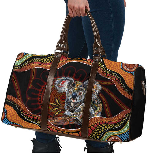 Indigenous Koala Australia Travel Bag Australian Aboriginal Art Proud
