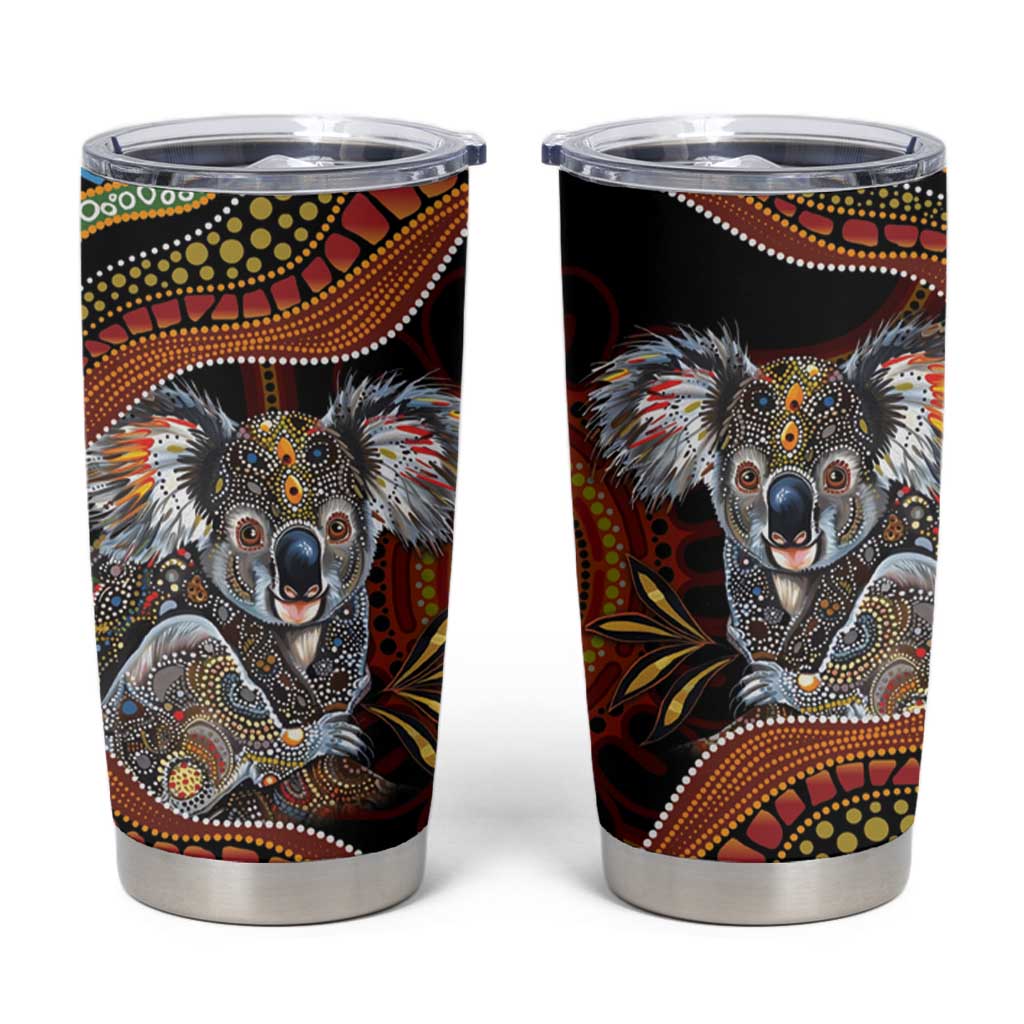Indigenous Koala Australia Tumbler Cup Australian Aboriginal Art Proud