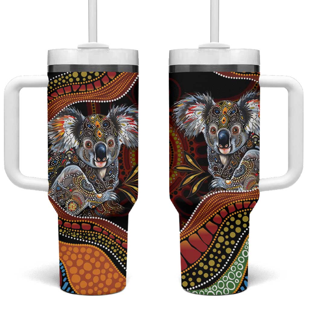 Indigenous Koala Australia Tumbler With Handle Australian Aboriginal Art Proud