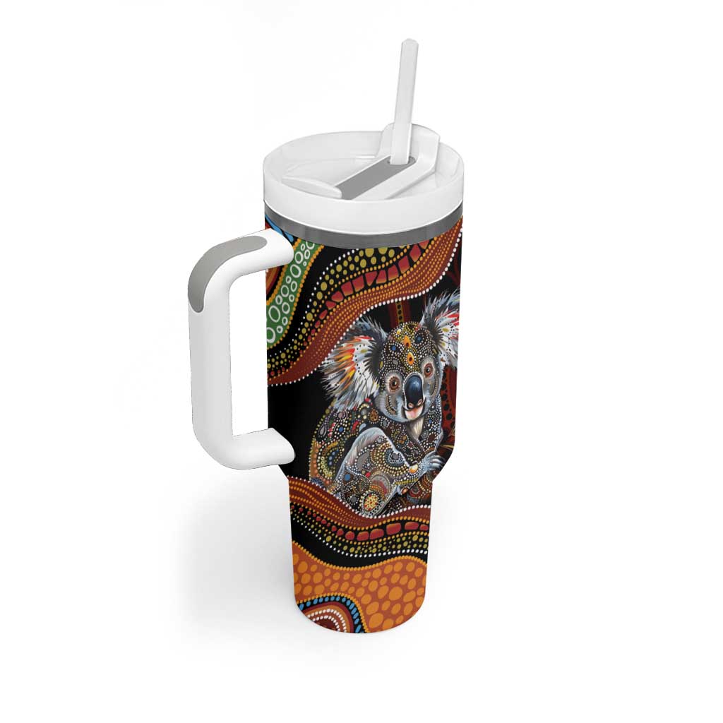 Indigenous Koala Australia Tumbler With Handle Australian Aboriginal Art Proud