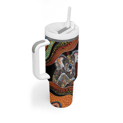 Indigenous Koala Australia Tumbler With Handle Australian Aboriginal Art Proud