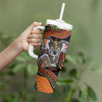 Indigenous Koala Australia Tumbler With Handle Australian Aboriginal Art Proud