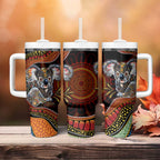 Indigenous Koala Australia Tumbler With Handle Australian Aboriginal Art Proud