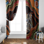 Indigenous Koala Australia Window Curtain Australian Aboriginal Art Proud