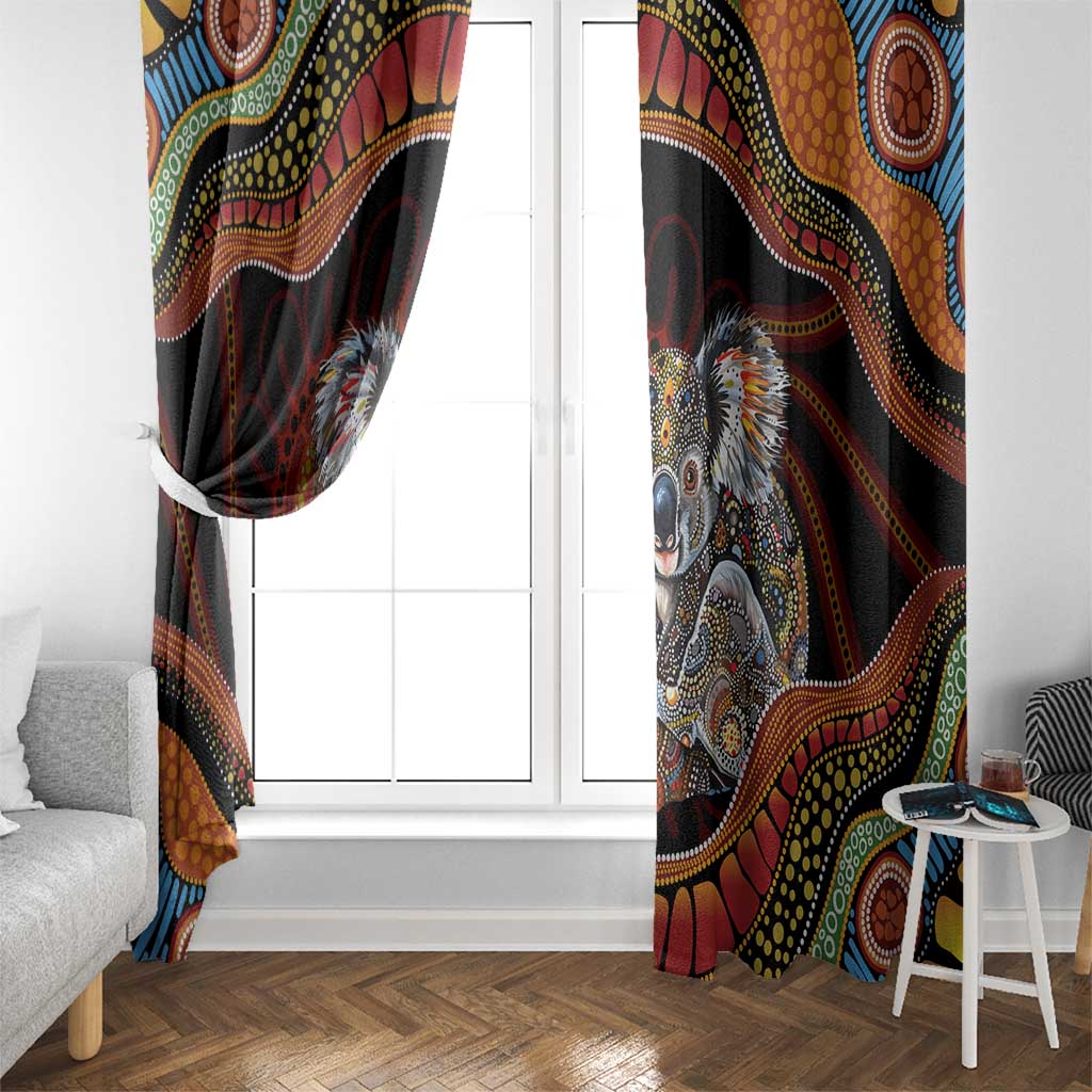 Indigenous Koala Australia Window Curtain Australian Aboriginal Art Proud