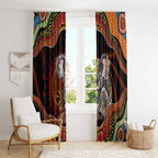 Indigenous Koala Australia Window Curtain Australian Aboriginal Art Proud