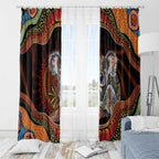 Indigenous Koala Australia Window Curtain Australian Aboriginal Art Proud