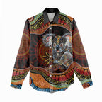 Indigenous Koala Australia Women Casual Shirt Australian Aboriginal Art Proud