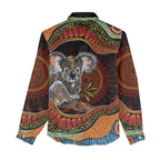 Indigenous Koala Australia Women Casual Shirt Australian Aboriginal Art Proud