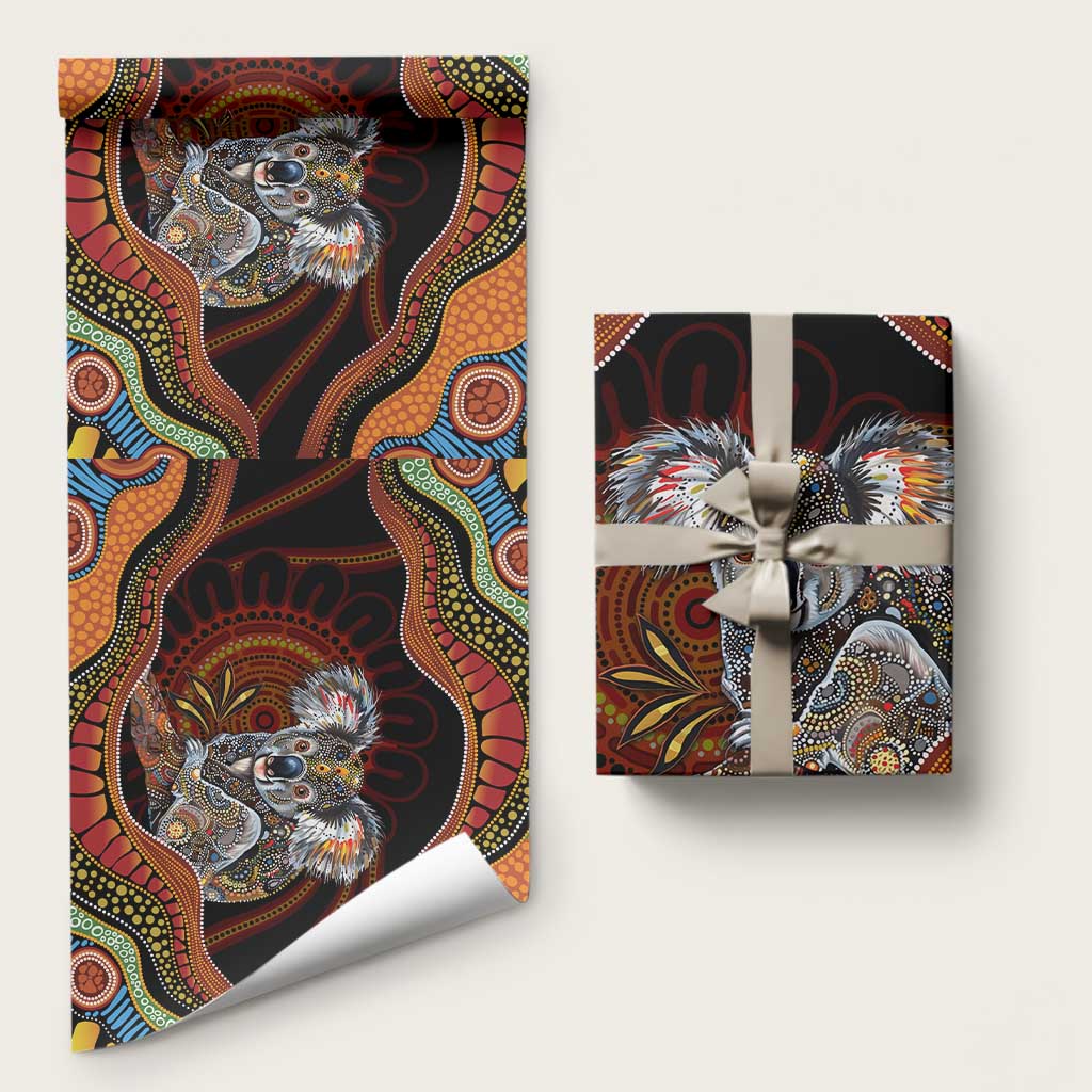 Indigenous Koala Australia Wrapping Paper Australian Aboriginal Art Proud