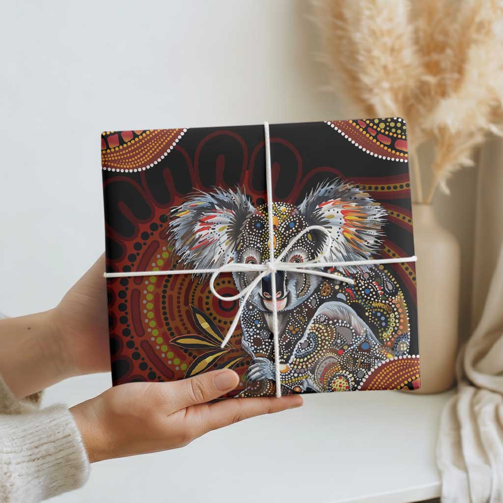 Indigenous Koala Australia Wrapping Paper Australian Aboriginal Art Proud