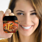 Indigenous Emu Australia AirPods Case Australian Bottlebrushes Aboriginal Art Proud