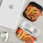 Indigenous Emu Australia AirPods Case Australian Bottlebrushes Aboriginal Art Proud