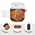 Indigenous Emu Australia AirPods Case Australian Bottlebrushes Aboriginal Art Proud