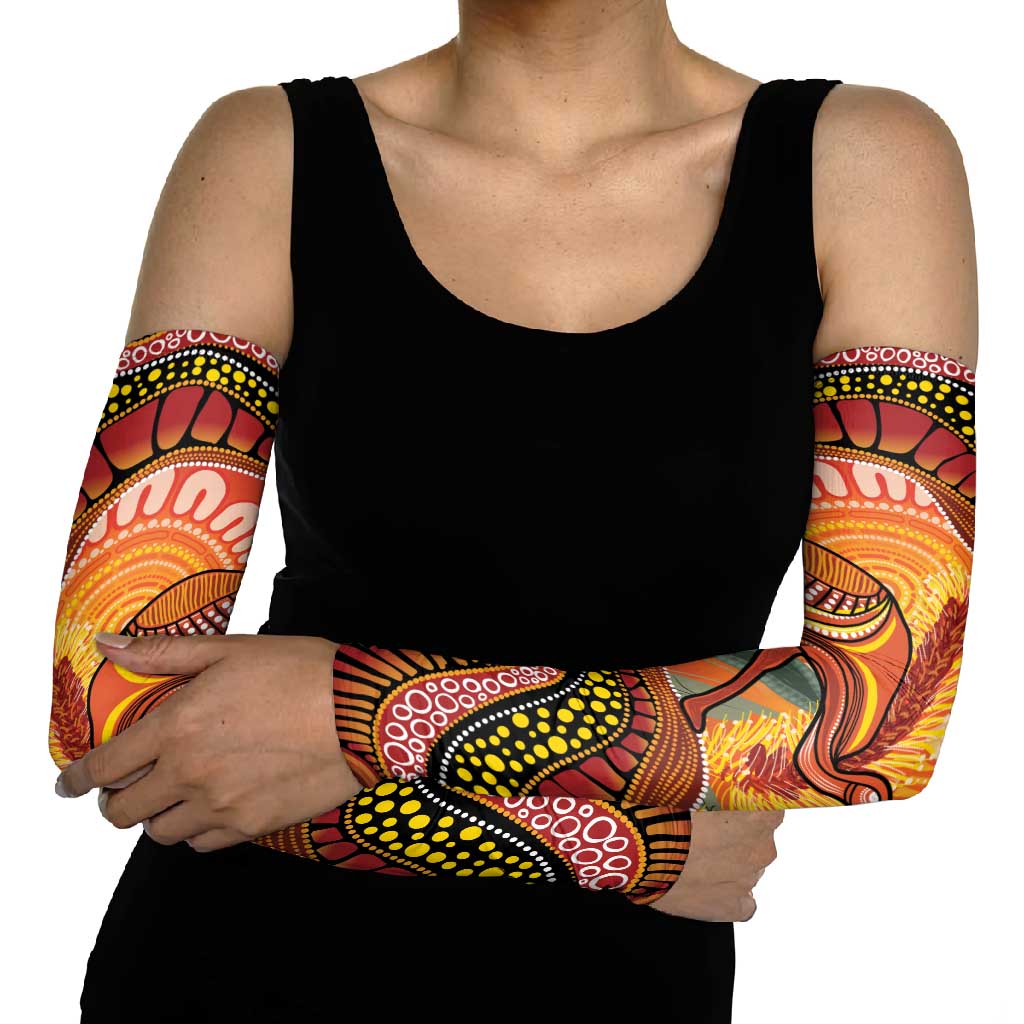Indigenous Emu Australia Arm Sleeves Australian Bottlebrushes Aboriginal Art Proud