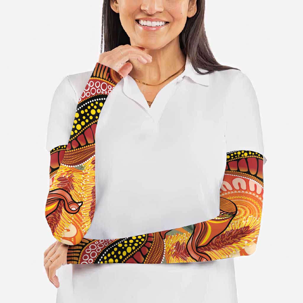 Indigenous Emu Australia Arm Sleeves Australian Bottlebrushes Aboriginal Art Proud