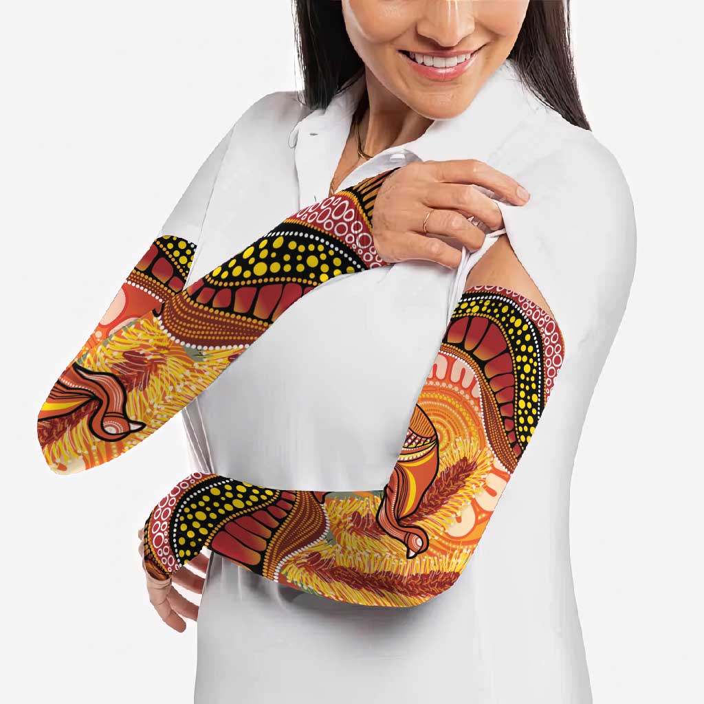 Indigenous Emu Australia Arm Sleeves Australian Bottlebrushes Aboriginal Art Proud