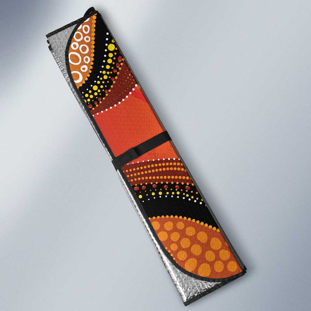 Indigenous Emu Australia Auto Sun Shade Australian Bottlebrushes Aboriginal Art Proud