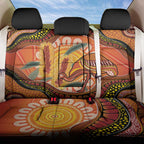 Indigenous Emu Australia Back Car Seat Cover Australian Bottlebrushes Aboriginal Art Proud