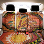 Indigenous Emu Australia Back Car Seat Cover Australian Bottlebrushes Aboriginal Art Proud