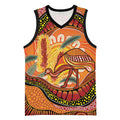 Indigenous Emu Australia Basketball Jersey Australian Bottlebrushes Aboriginal Art Proud