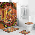 Indigenous Emu Australia Bathroom Set Australian Bottlebrushes Aboriginal Art Proud