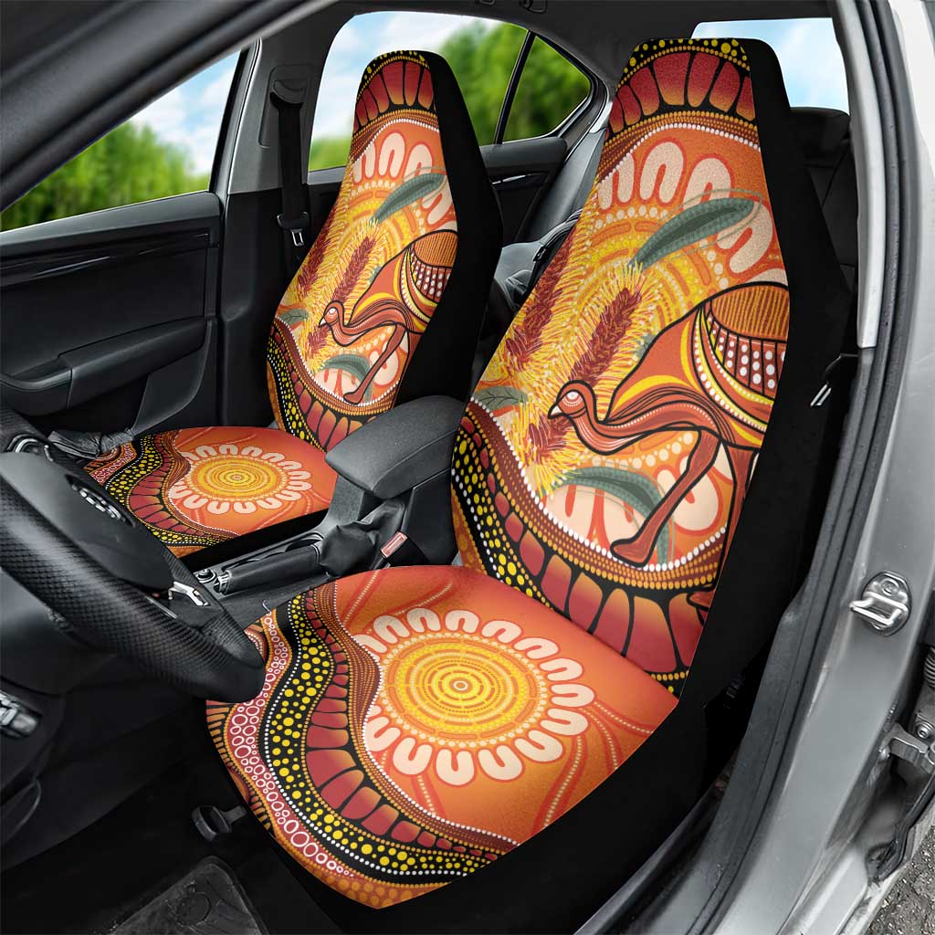 Indigenous Emu Australia Car Seat Cover Australian Bottlebrushes Aboriginal Art Proud