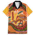 Indigenous Emu Australia Hawaiian Shirt Australian Bottlebrushes Aboriginal Art Proud